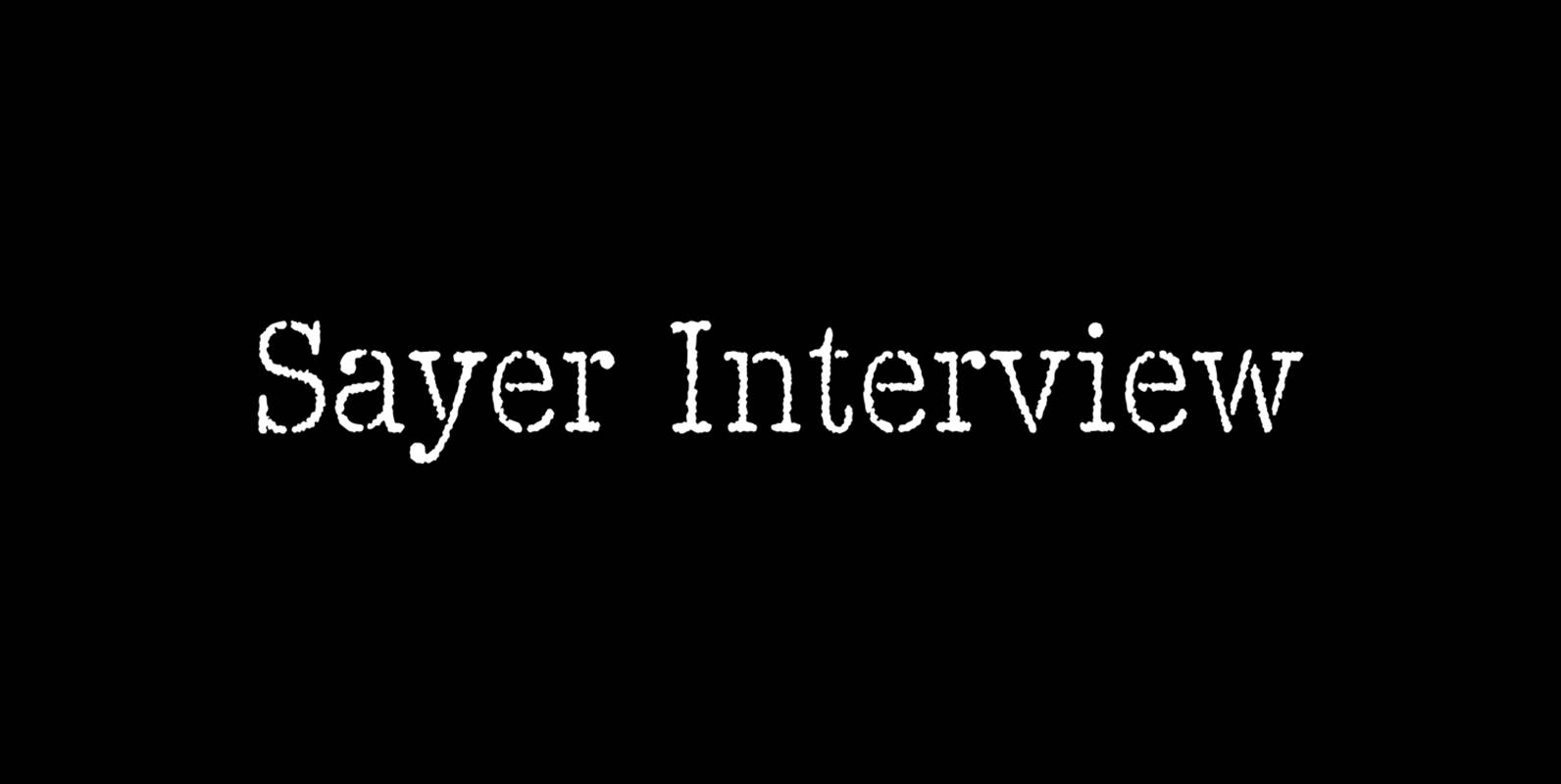 Interview Script Font Sayer Interview – MisterFonts