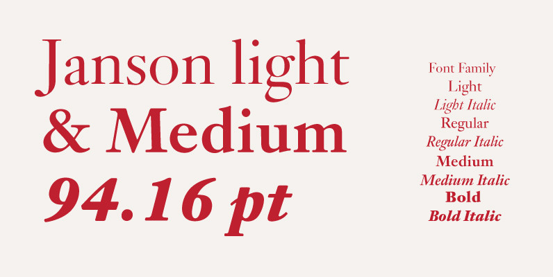 Janson – MisterFonts