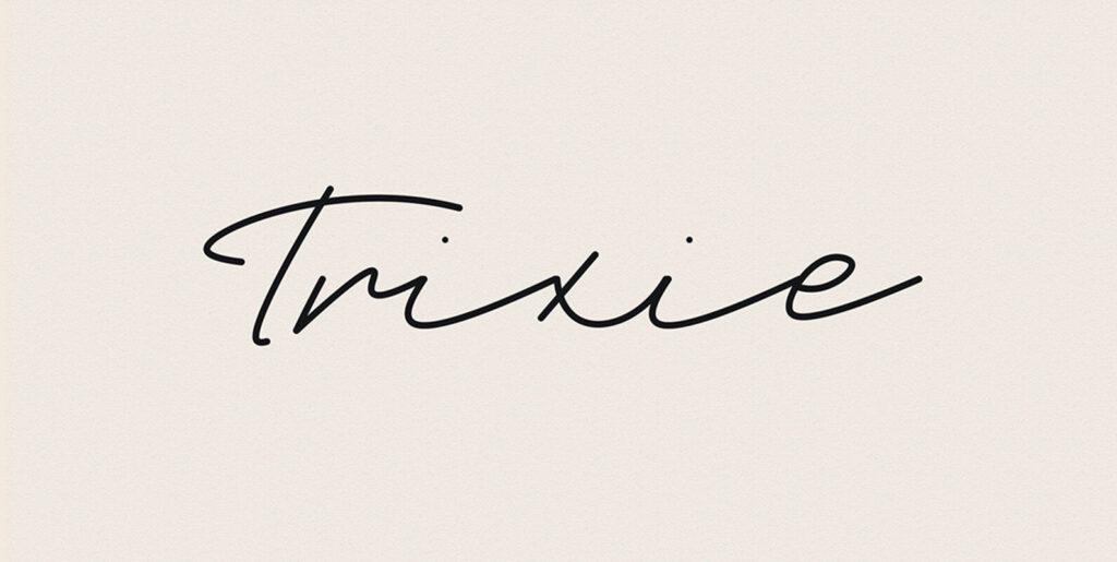 Trix Lettering Trixie Script – MisterFonts