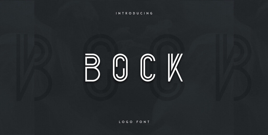 Bock Lettering Bock – Logo Font – MisterFonts