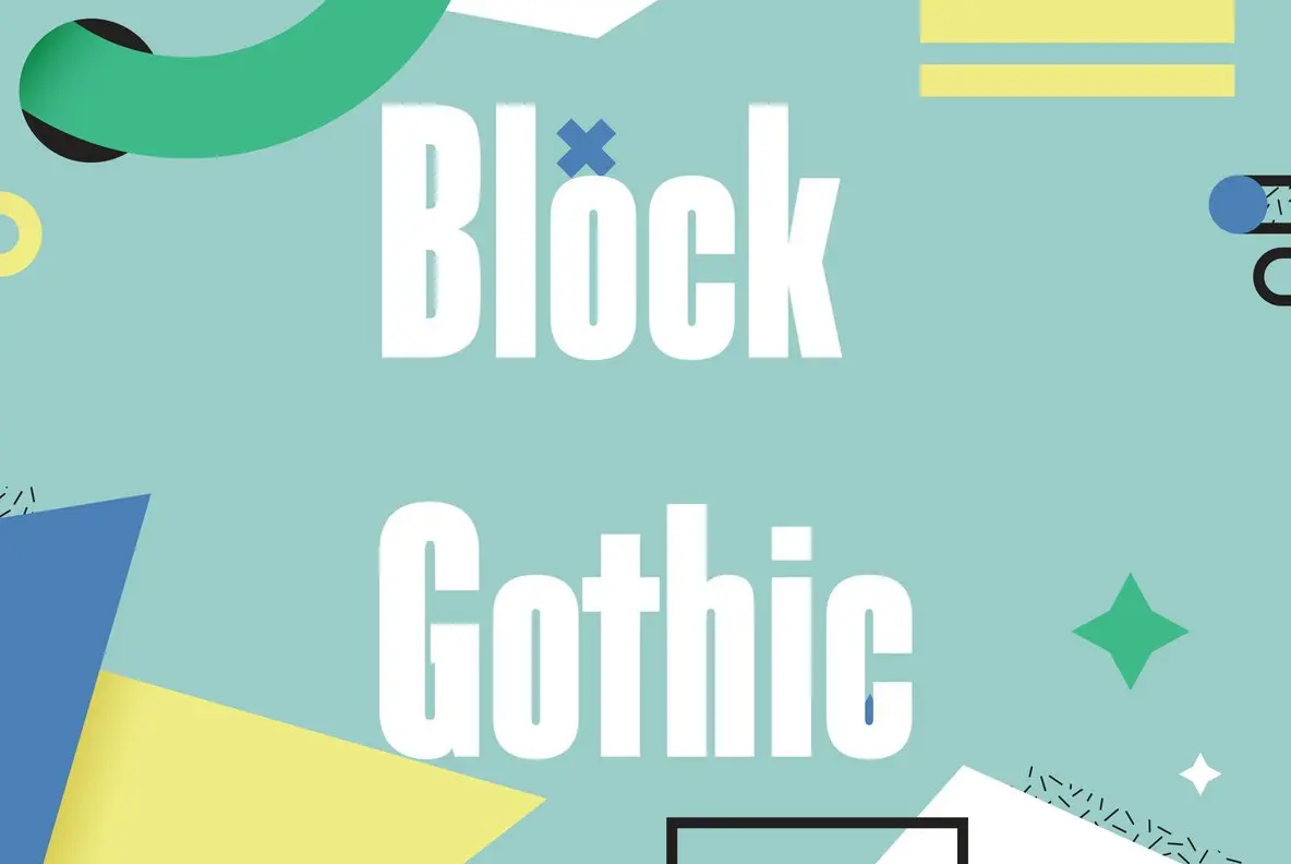 Block Gothic – MisterFonts