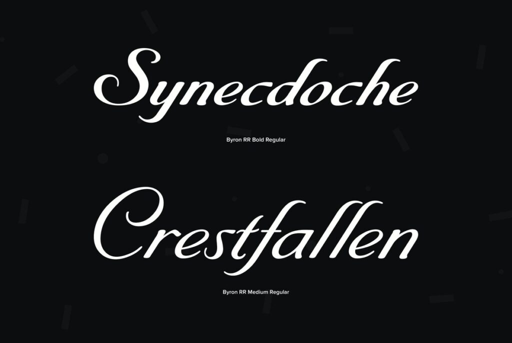 Byron – MisterFonts