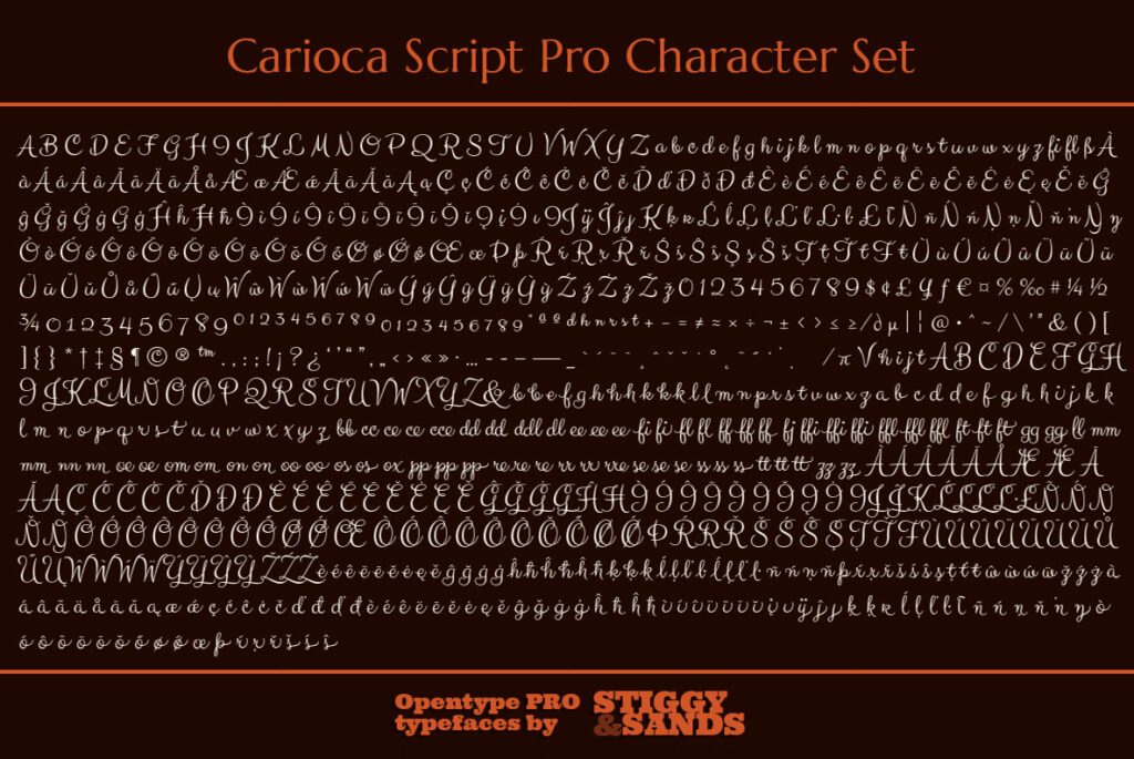 Carollo Script Carioca Script Pro – MisterFonts