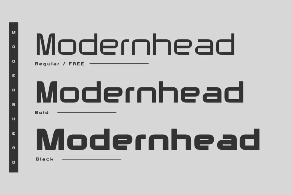 Modernhead Typeface – MisterFonts