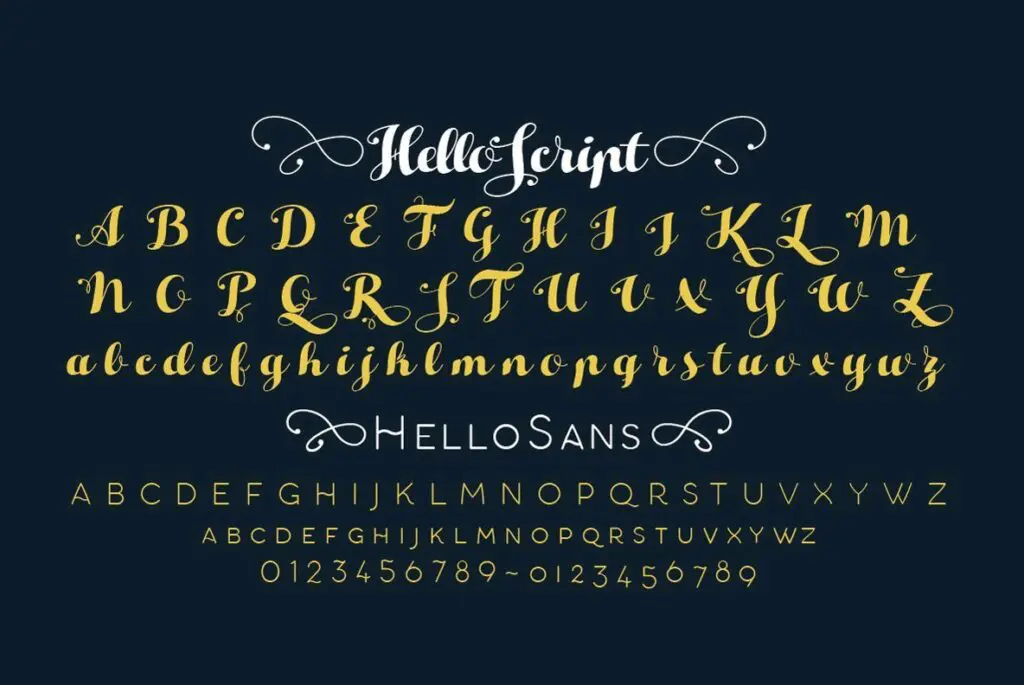 Hello Script – MisterFonts