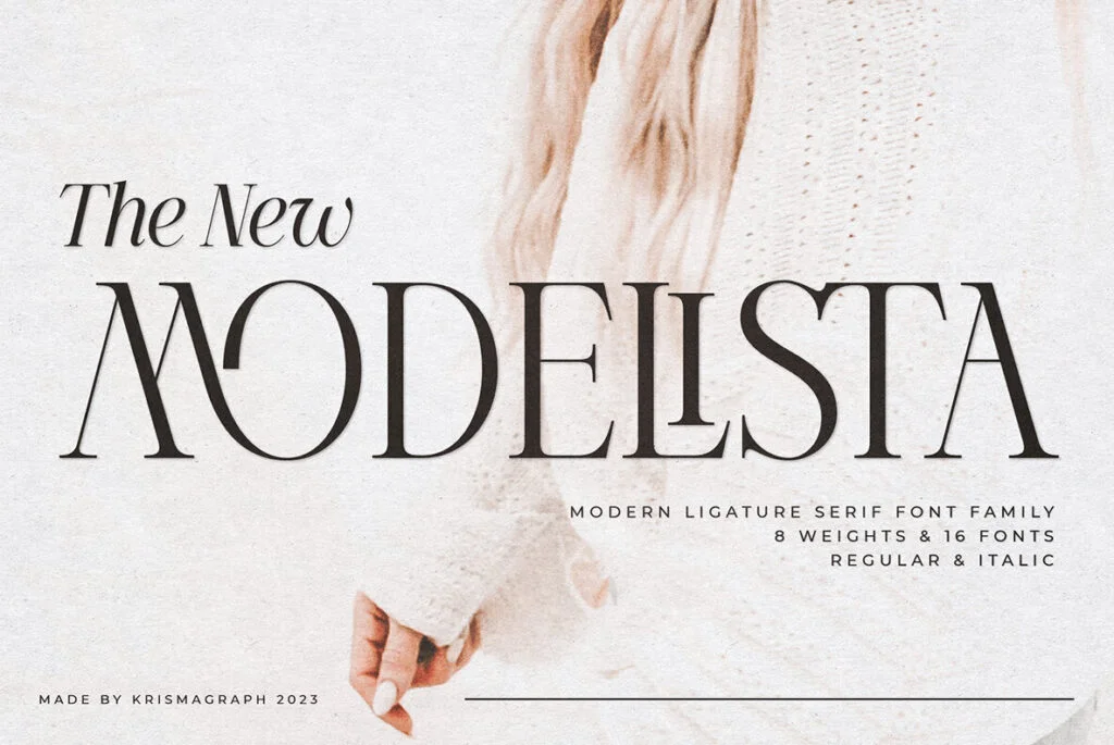 Modeling Font Modelista – MisterFonts