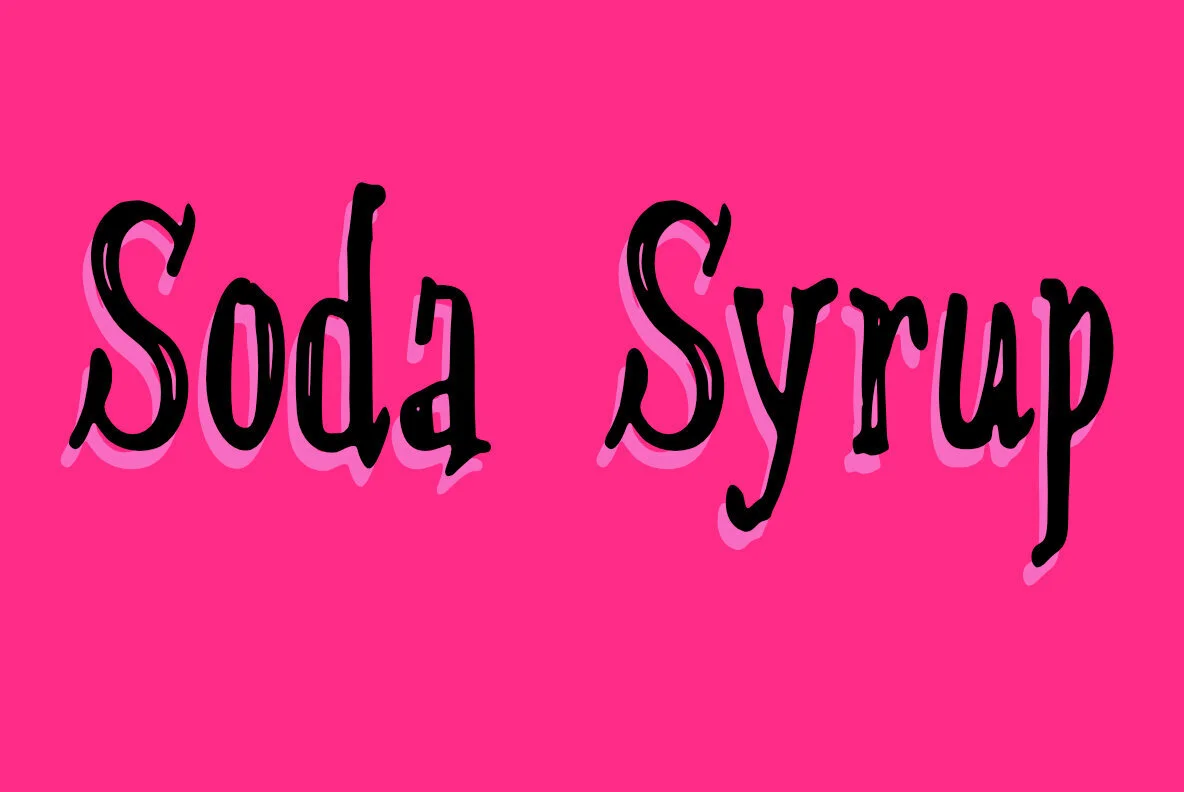 Soda Syrup – MisterFonts