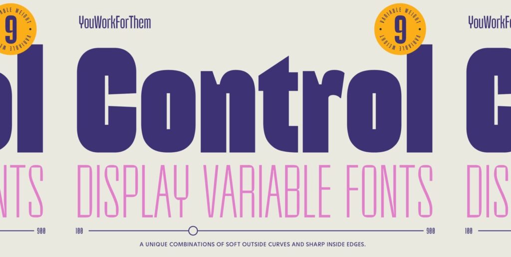 YWFT Control Typeface – MisterFonts