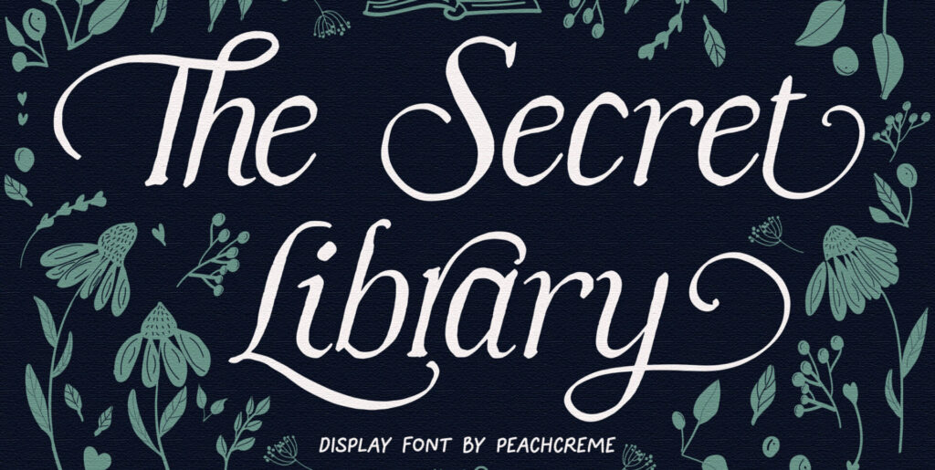 Library Assistant Fonts The Secret Library Font – MisterFonts