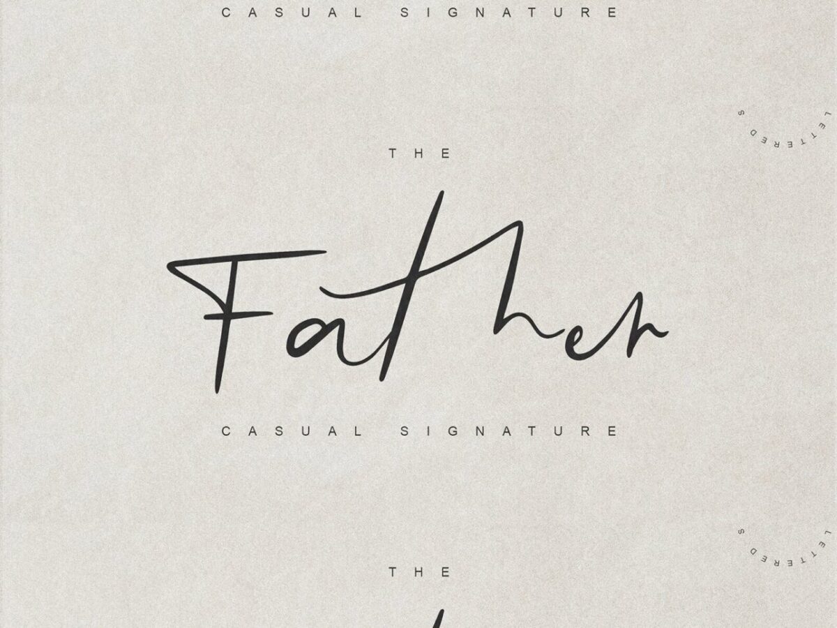 Father Script Font Father Font – MisterFonts
