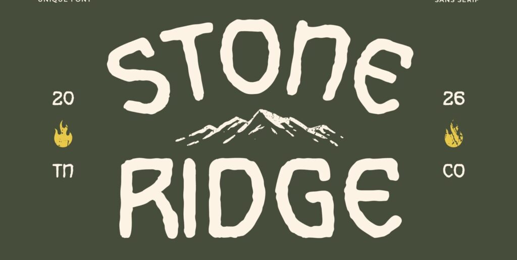 Porter Ridge Font Stone Ridge Font – MisterFonts